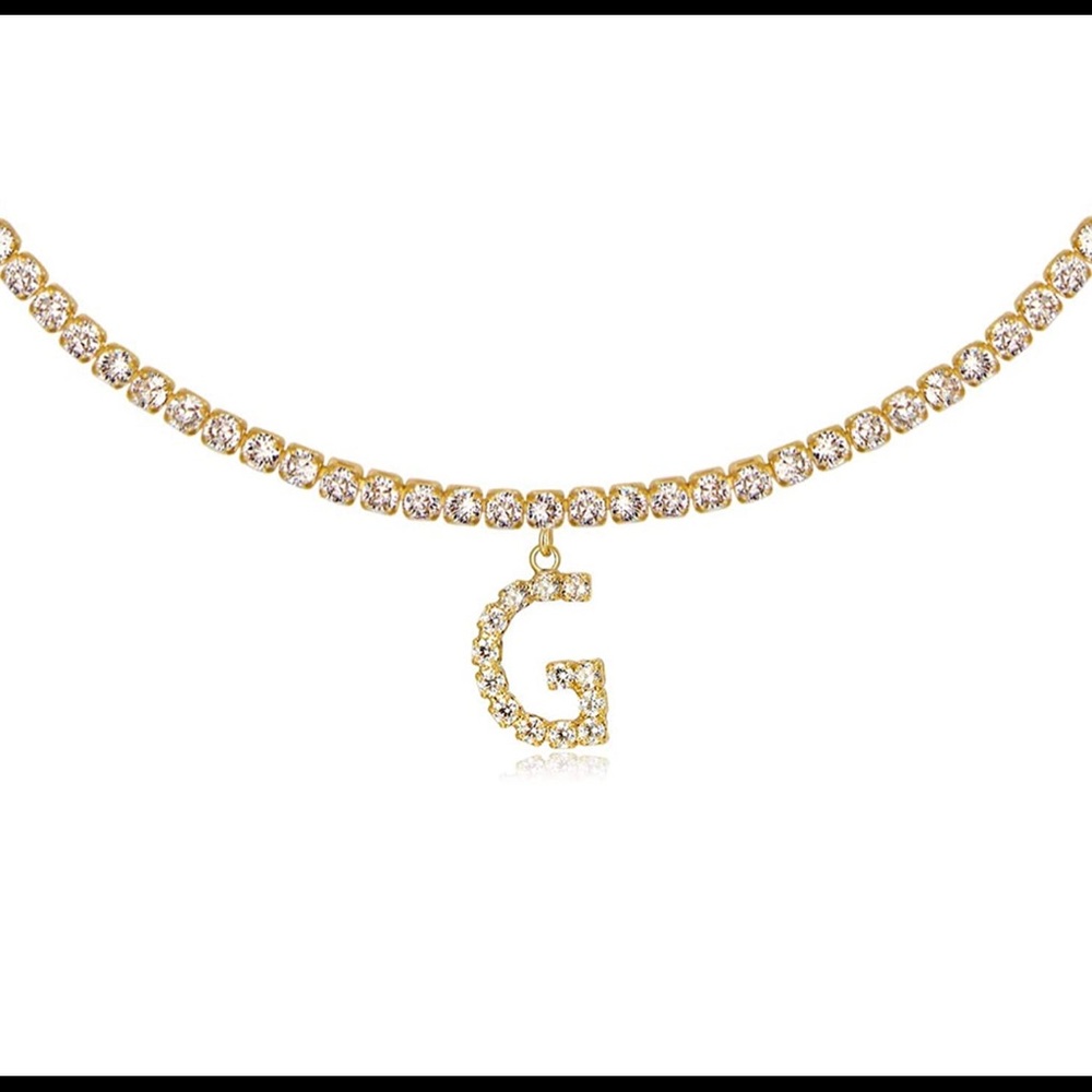 ✨Kaina 14k Gold Plated Initial Choker✨ - Picture 10 of 16